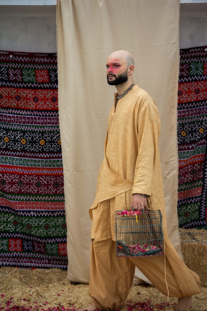 Beige Layered Kurta - Image 13