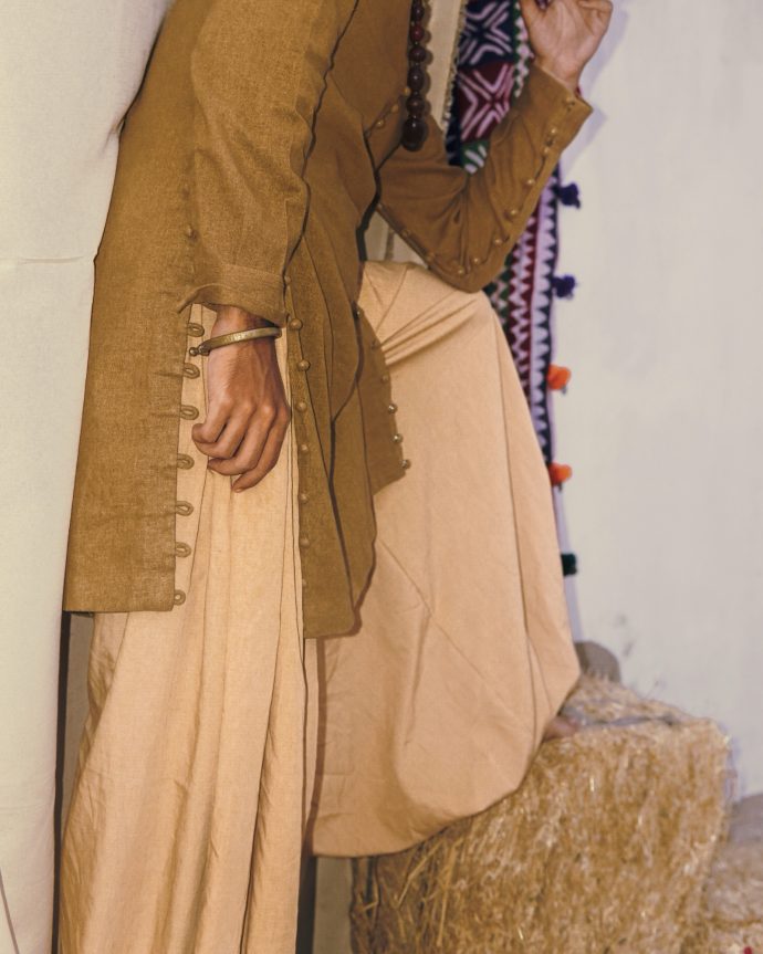 Beige Balloon Shalwar - Image 5