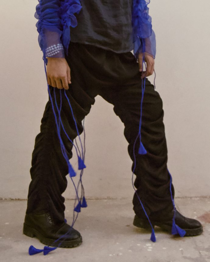 Black Ruched Pants - Image 7