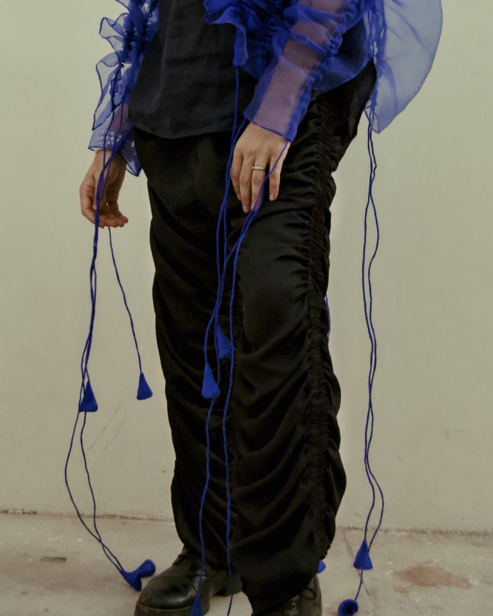 Black Ruched Pants - Image 9