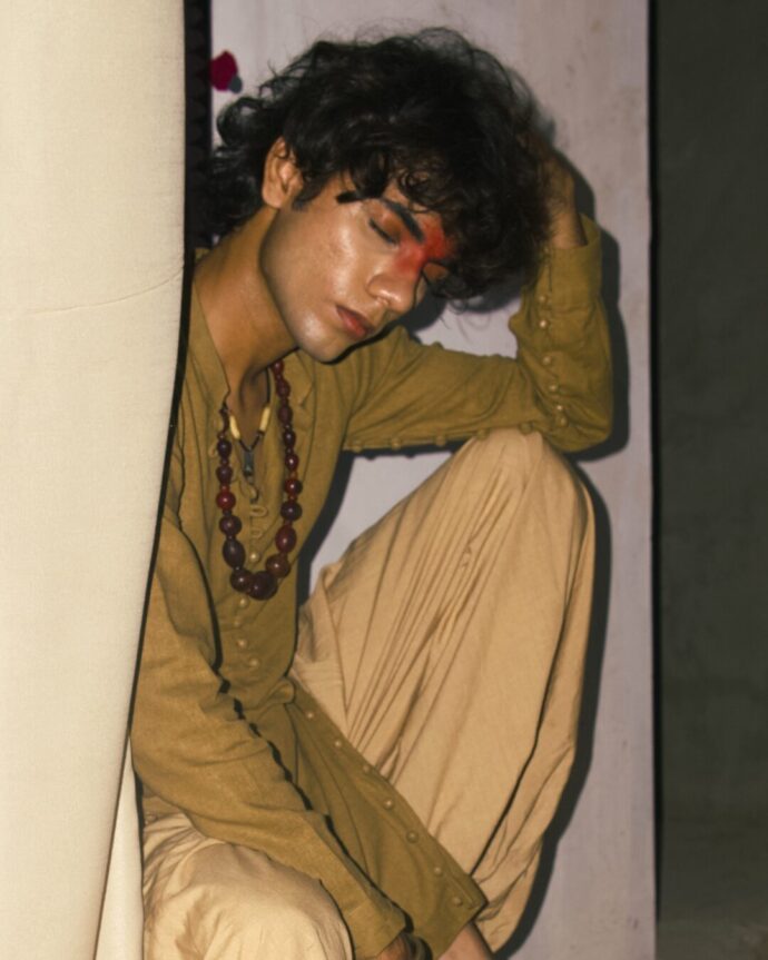 Brown Buttoned Kurta - Image 10