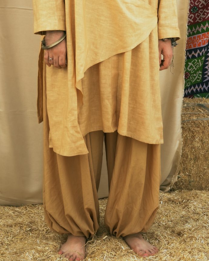 Beige Balloon Shalwar