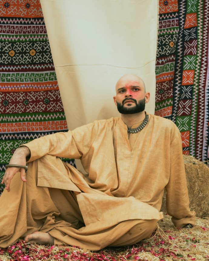 Beige Layered Kurta - Image 12