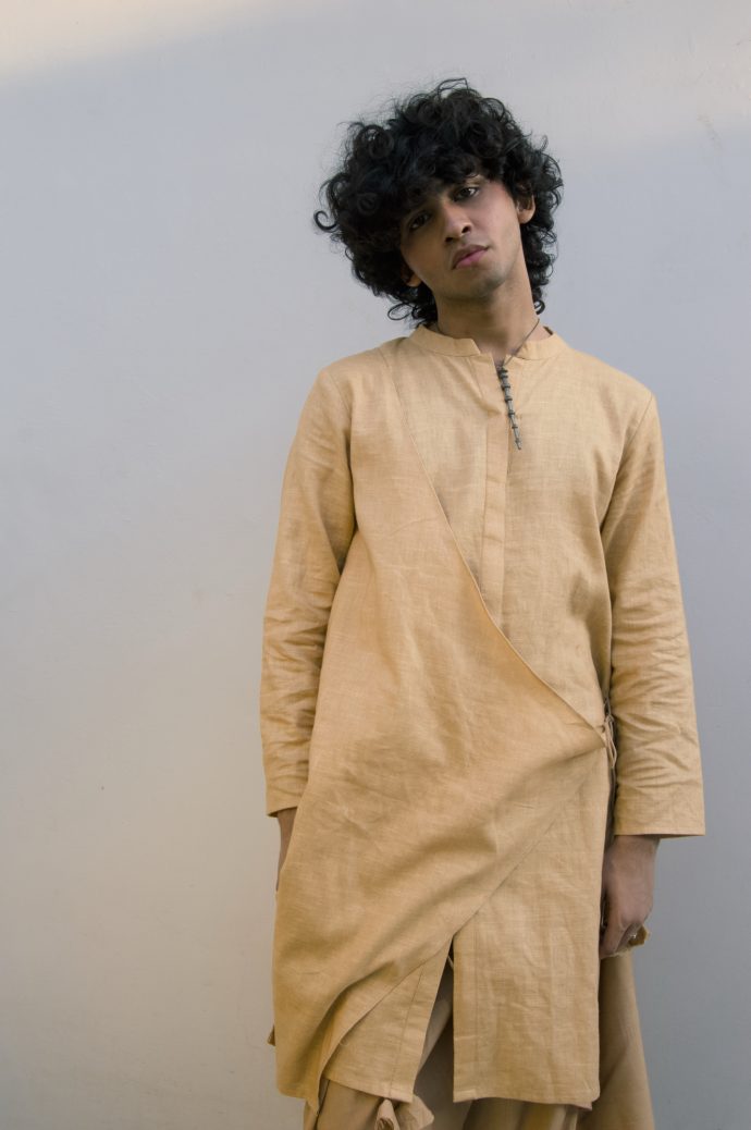 Beige Layered Kurta - Image 2