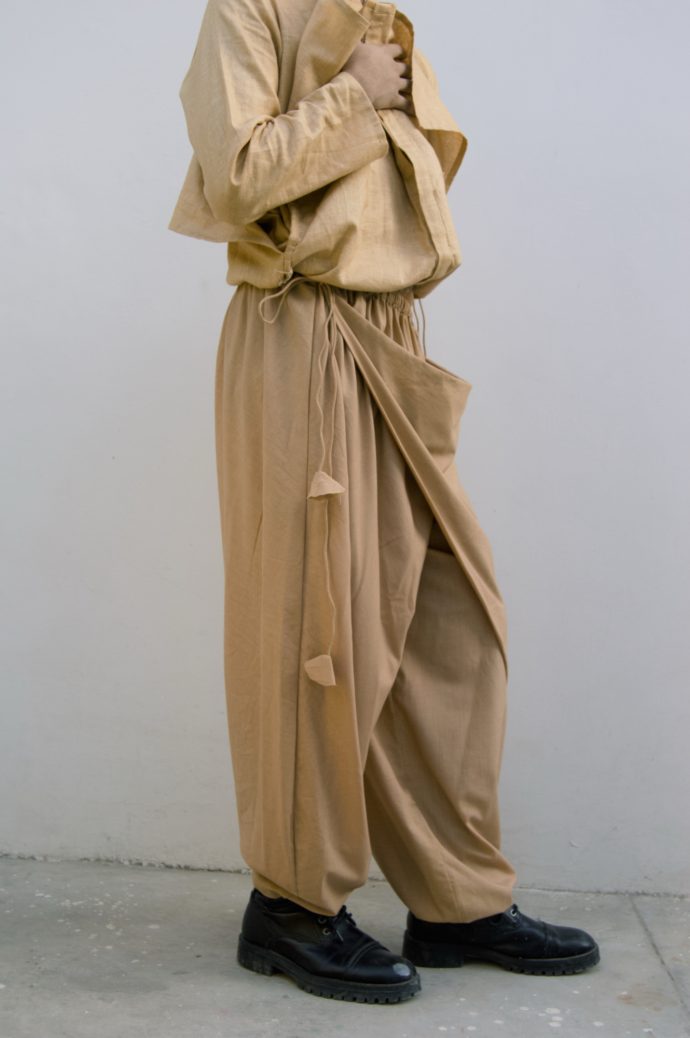 Beige Kurta and Pajama Set - Image 8