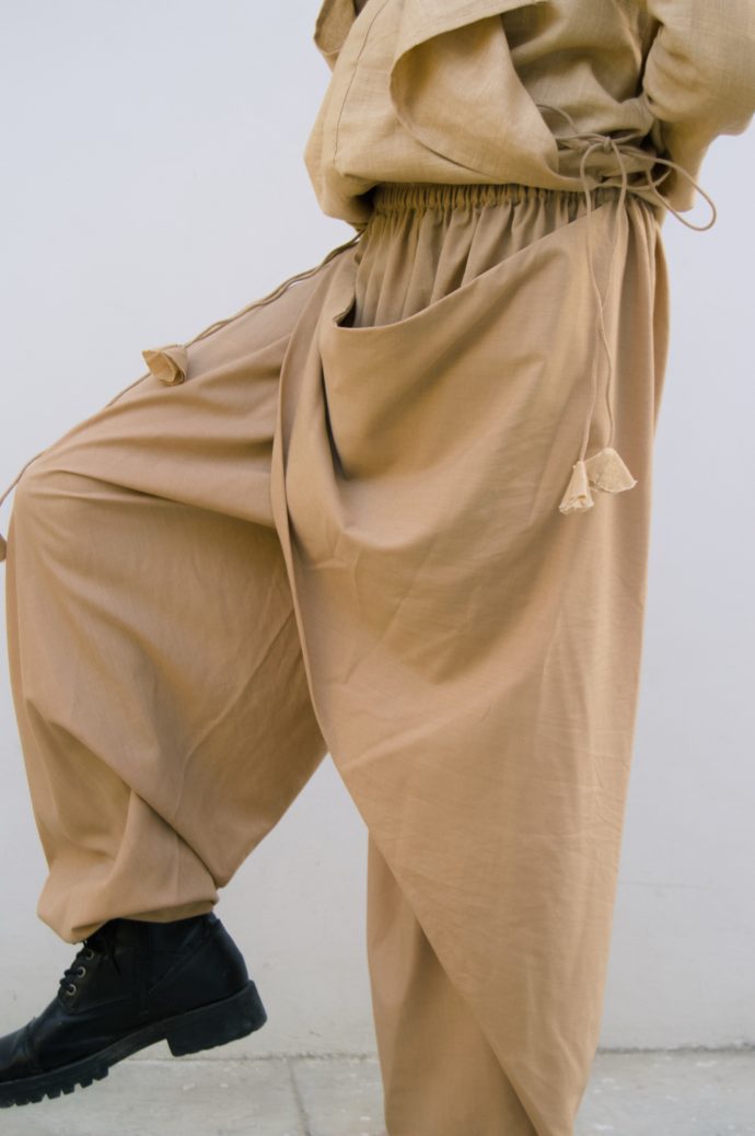 Beige Kurta and Pajama Set - Image 9