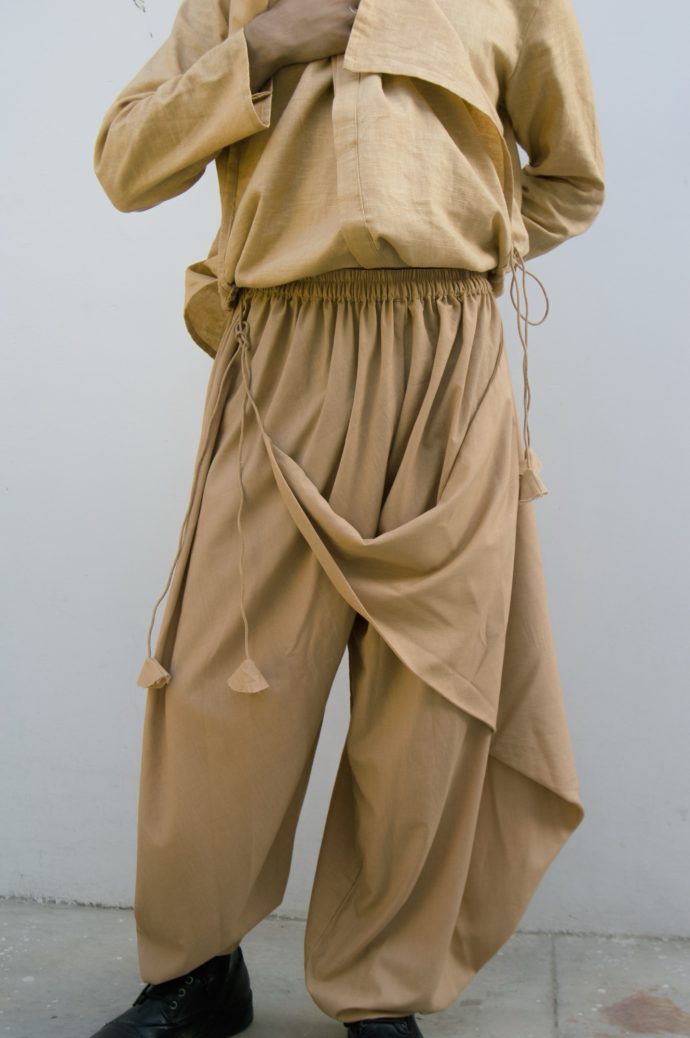 Beige Kurta and Pajama Set - Image 6