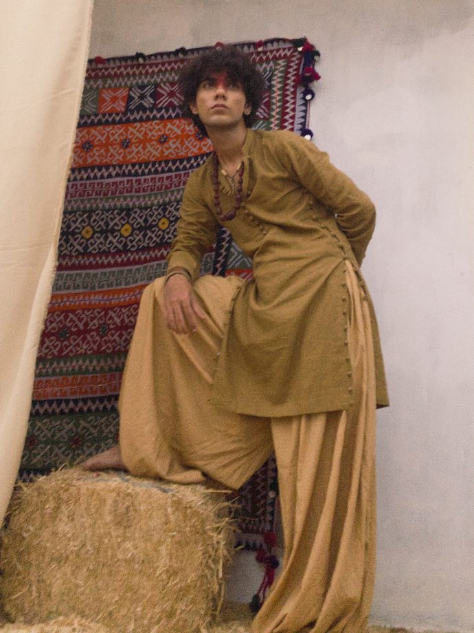 Beige Balloon Shalwar - Image 9