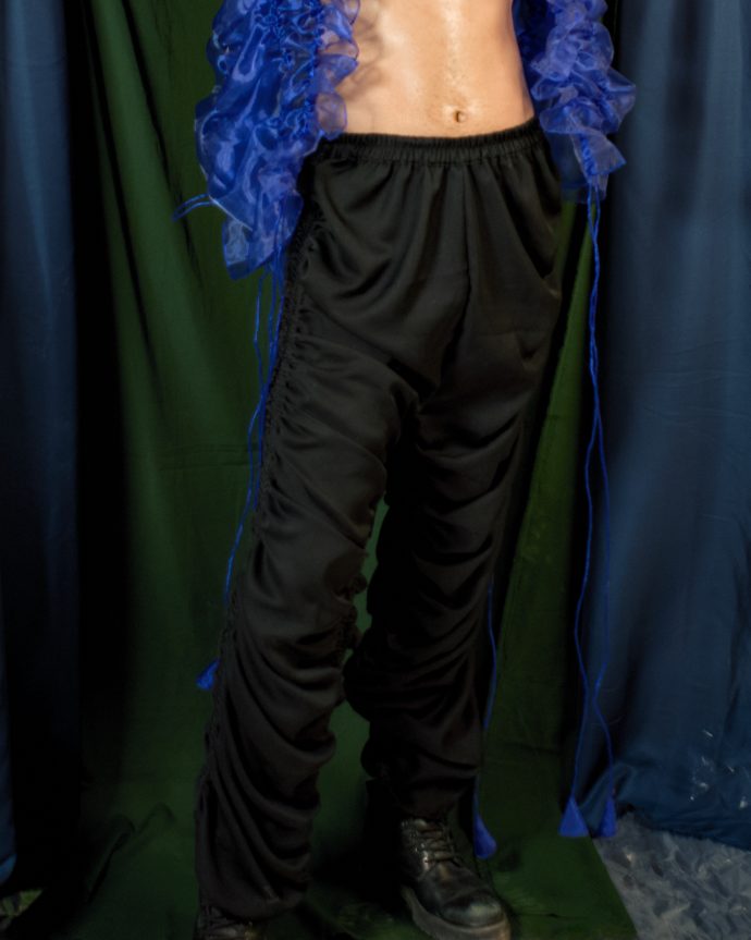 Black Ruched Pants - Image 4